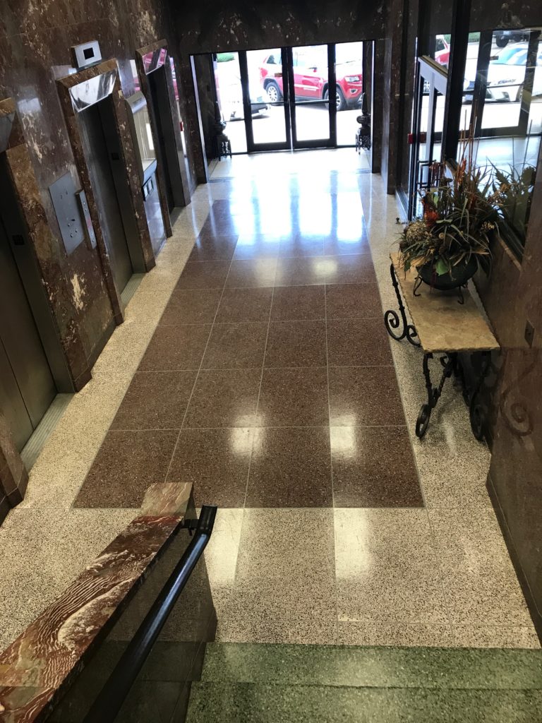 Terrazzo cleaning and sealing